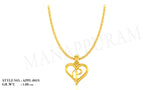 Gold Pendant - APPL -0015