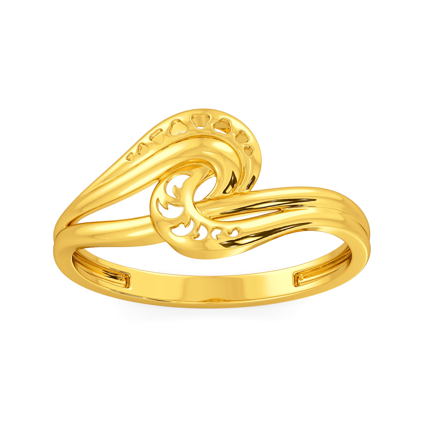 Fancy Bright Leaf 22K Gold Ring – Andaaz Jewelers
