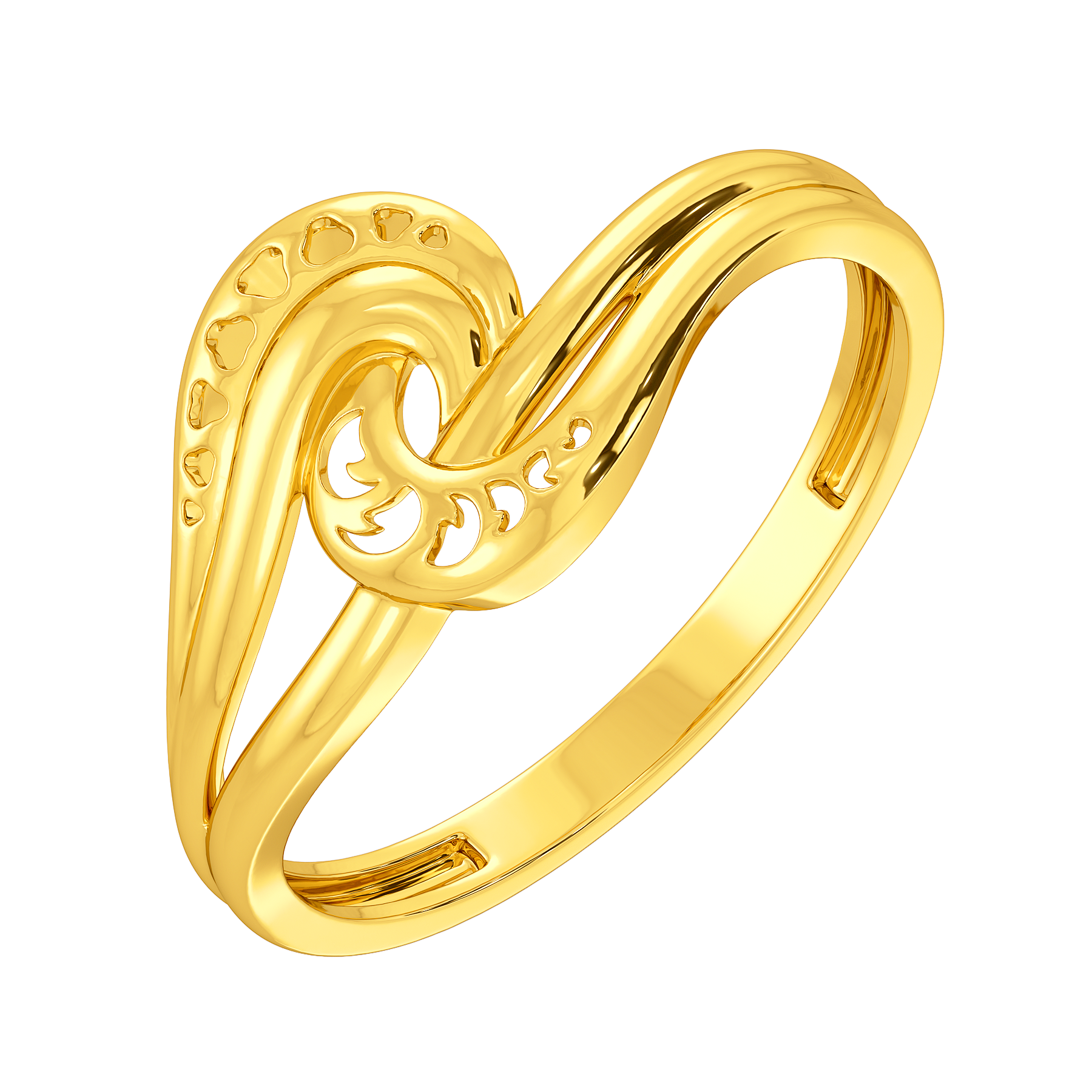 Gold ring design 2025 for ladies without stone