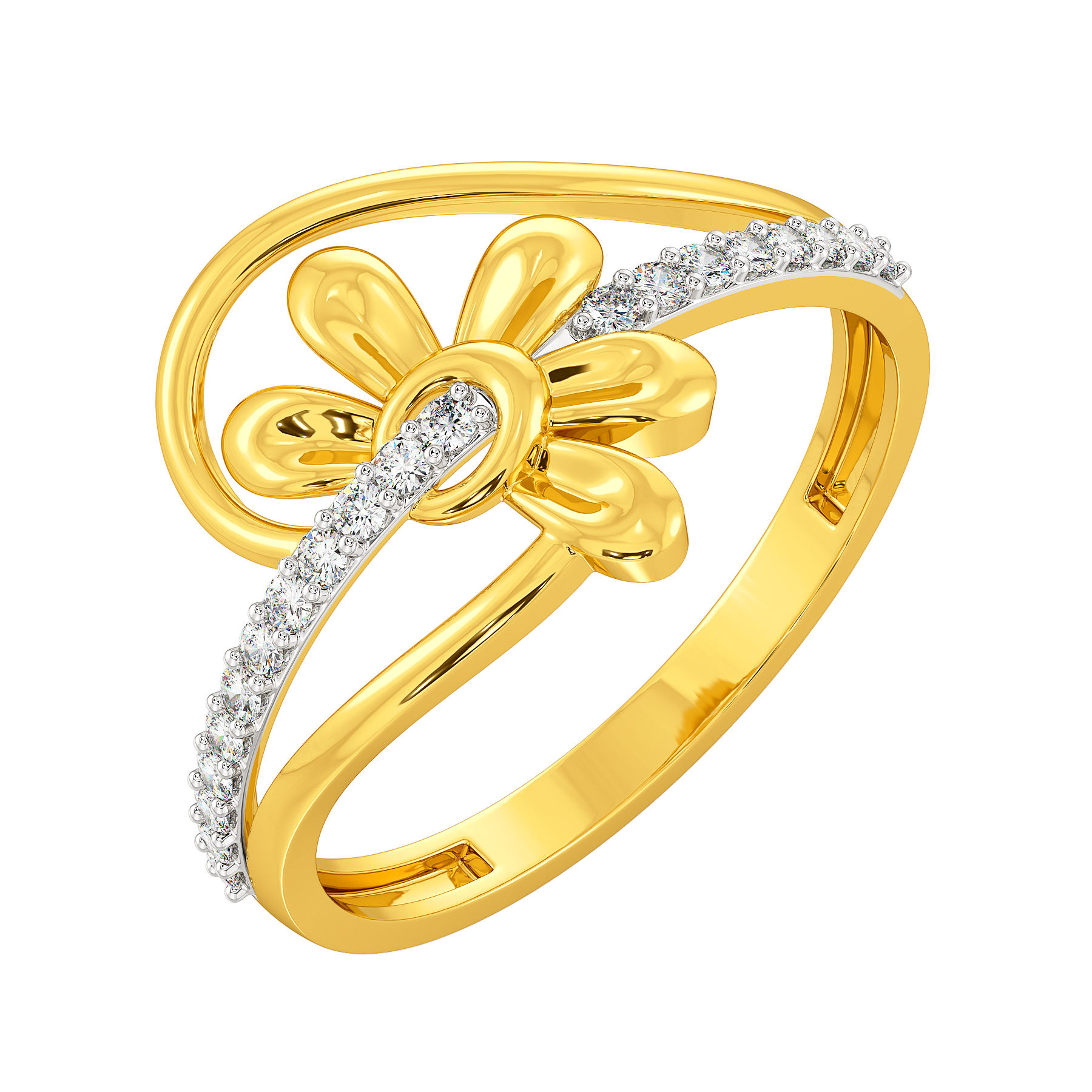 Gold ladies 2025 finger ring design